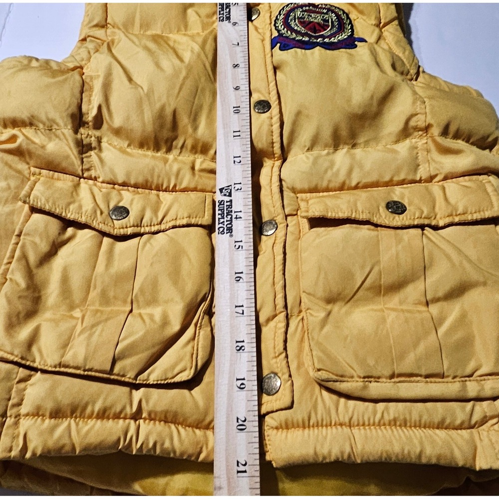 US Polo Assn Puffer Vest Snap Zip Front High Neck Embroidered Logo Womens Size S - Picture 10 of 11